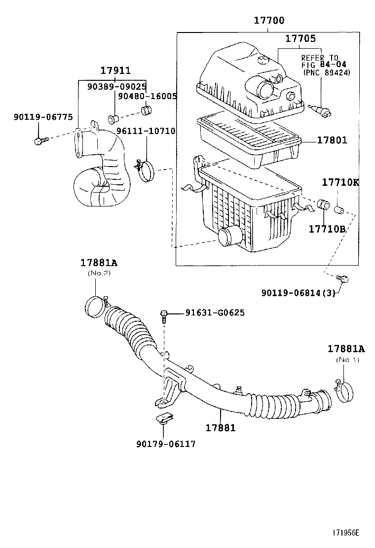 17705-13230 CAP SUB-ASSY, AIR CLEANER product image