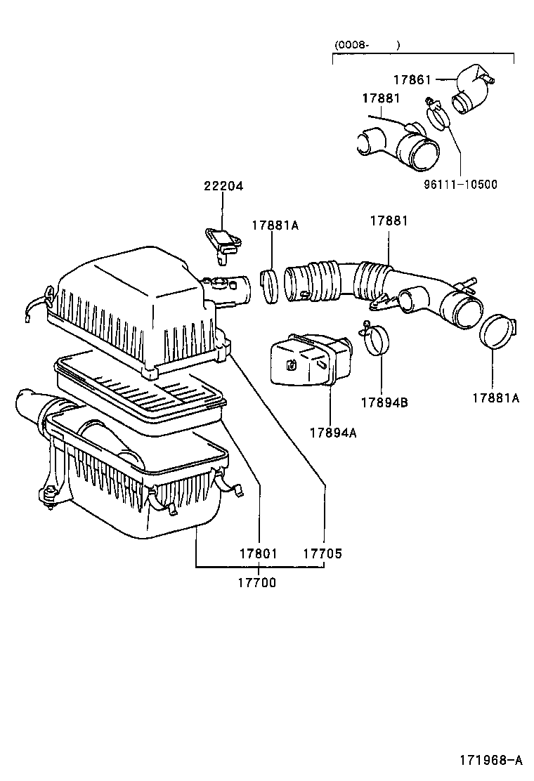 17705-0F021 CAP SUB-ASSY, AIR CLEANER product image