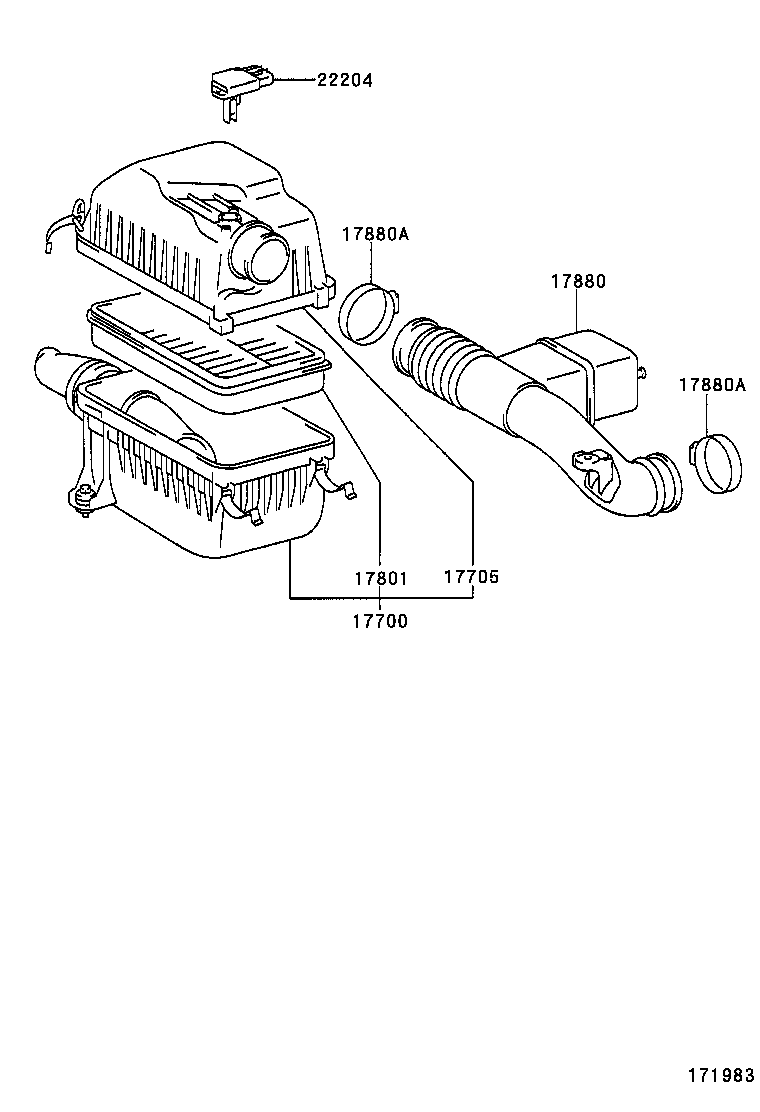 17705-0F021 CAP SUB-ASSY, AIR CLEANER product image