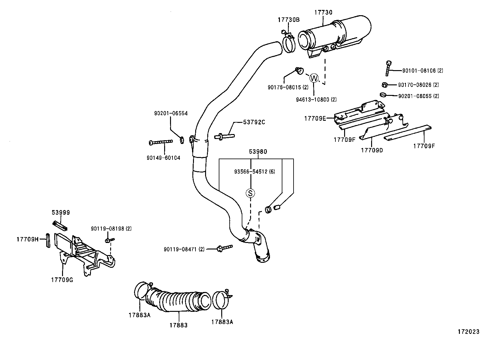 17700-58482 CLEANER ASSY, AIR product image