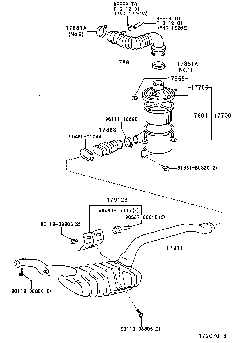 17705-64320 CAP SUB-ASSY, AIR CLEANER product image