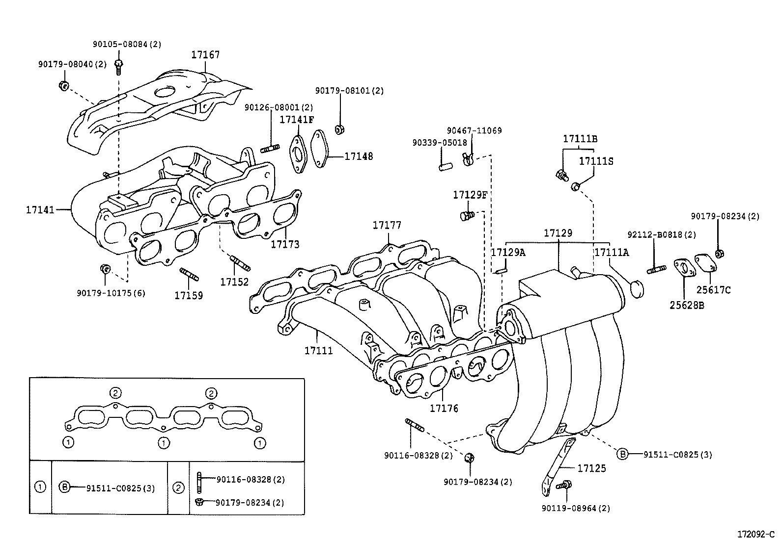 17101-48011 MANIFOLD, INTAKE product image