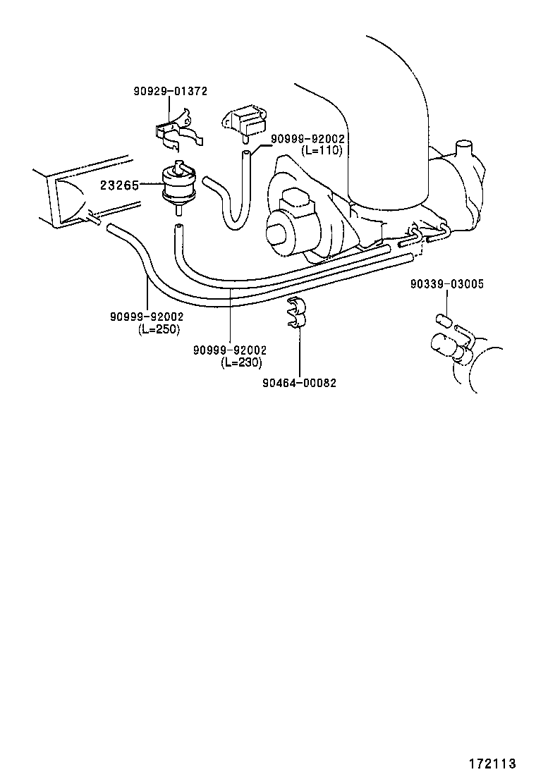 23841-62040 CLAMP, FUEL HOSE product image