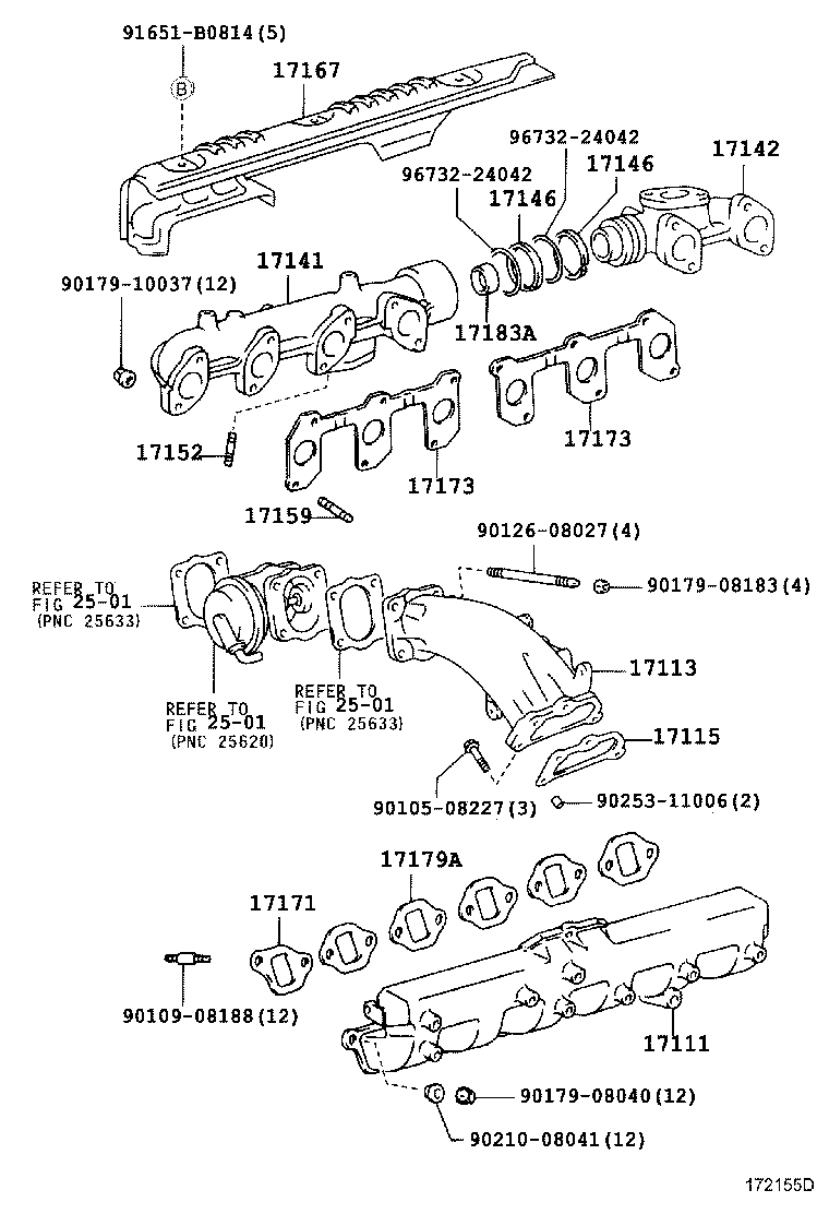 17167-17080 INSULATOR, EXHAUST MANIFOLD HEAT, NO.1 product image