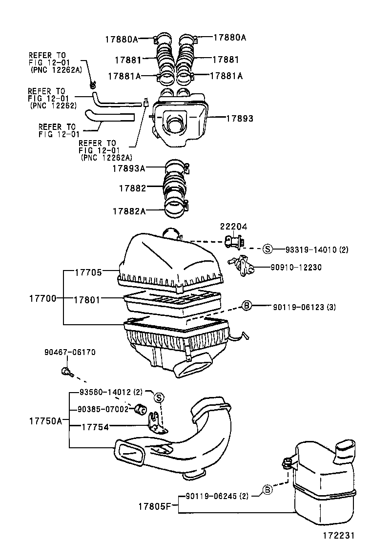 17705-20090 CAP SUB-ASSY, AIR CLEANER product image