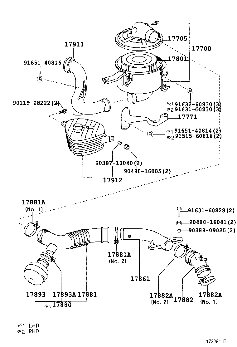 17705-54380 CAP SUB-ASSY, AIR CLEANER product image