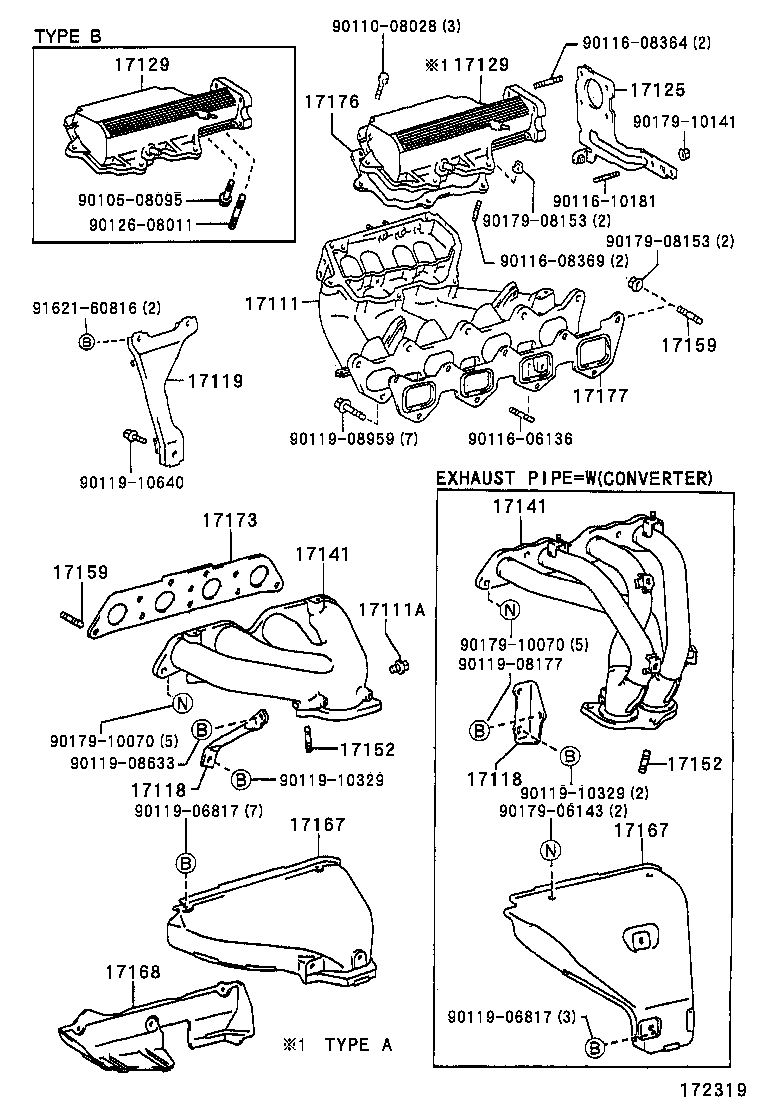 17101-15070 MANIFOLD, INTAKE product image