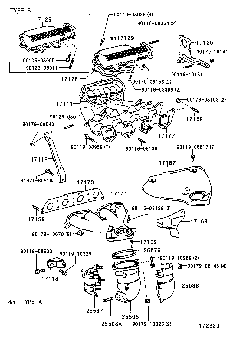 15474-27010 PIPE, TURBO OIL OUTLET product image