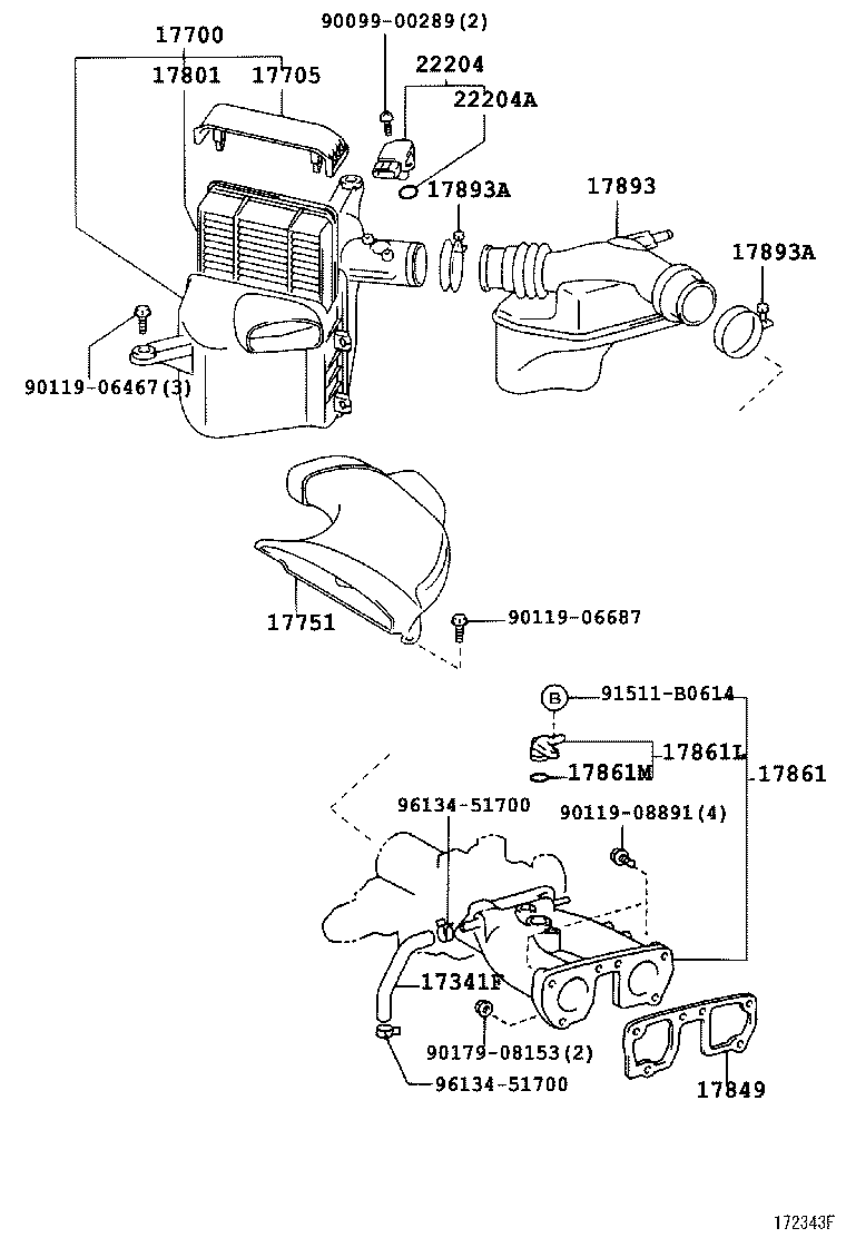 17700-46430 CLEANER ASSY, AIR product image