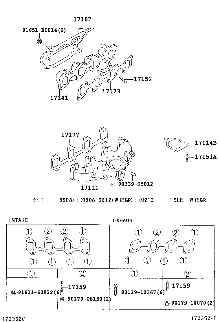 90116-T0003 BOLT, STUD(FOR MANIFOLD TO CYLINDER HEAD) product image