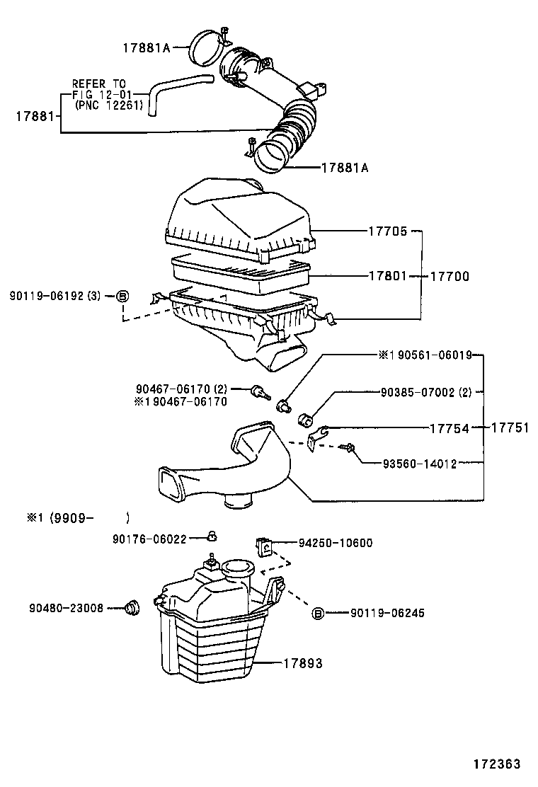 17705-64300 CAP SUB-ASSY, AIR CLEANER product image