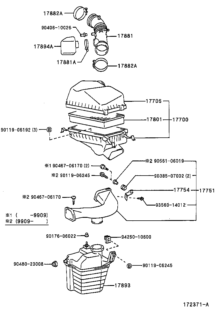 17705-64300 CAP SUB-ASSY, AIR CLEANER product image