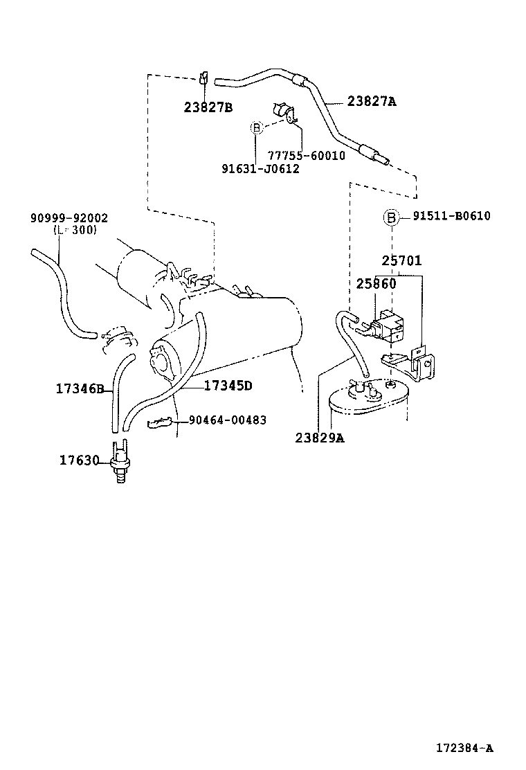 23841-62040 CLAMP, FUEL HOSE product image