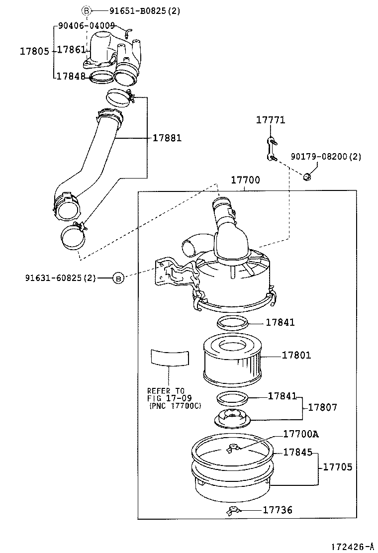 17115-78051 PIPE, INTAKE, NO.2 product image