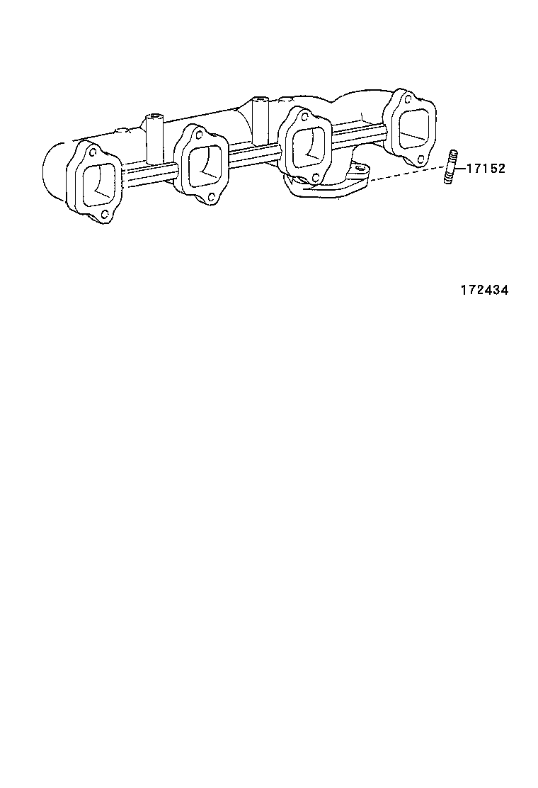 90116-10171 BOLT, STUD(FOR MANIFOLD TO CYLINDER HEAD) product image