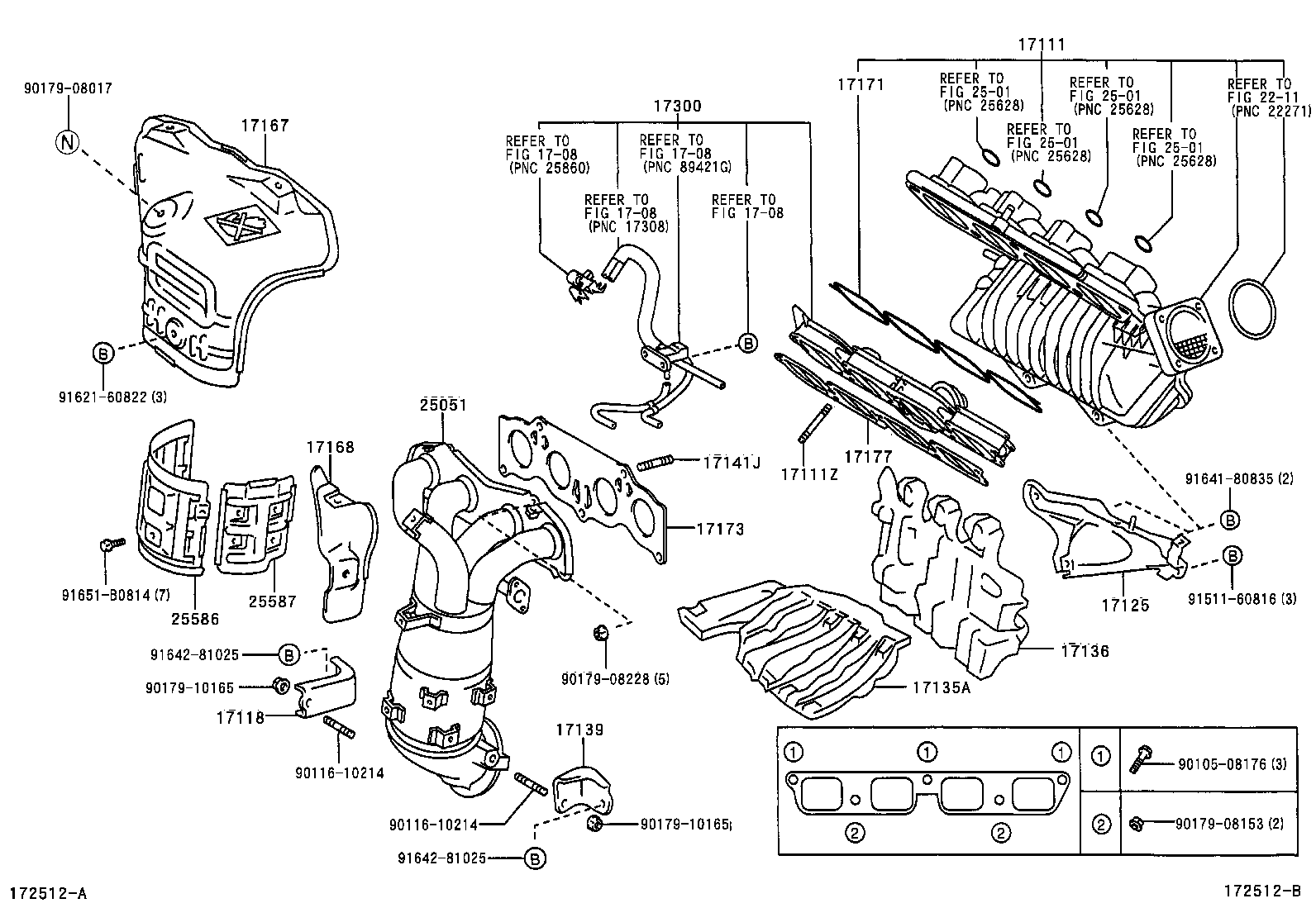 17167-22020 INSULATOR, EXHAUST MANIFOLD HEAT, NO.1 product image