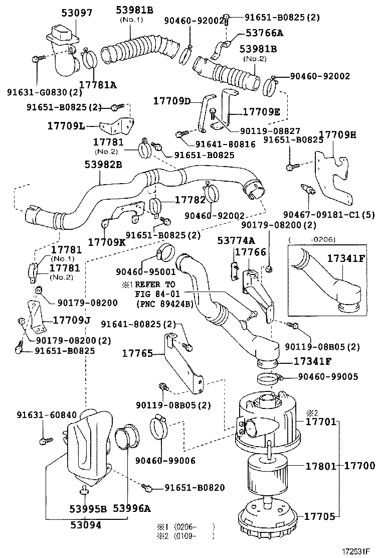17705-78030 CAP SUB-ASSY, AIR CLEANER product image