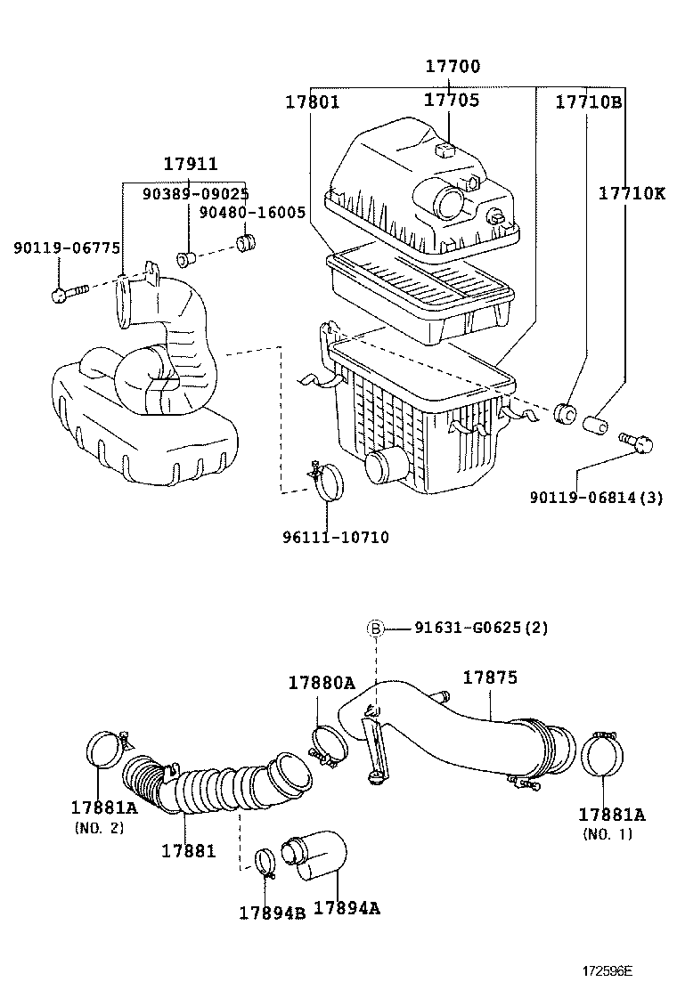 17705-13230 CAP SUB-ASSY, AIR CLEANER product image