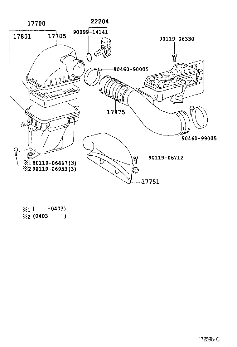 17700-46321 CLEANER ASSY, AIR product image