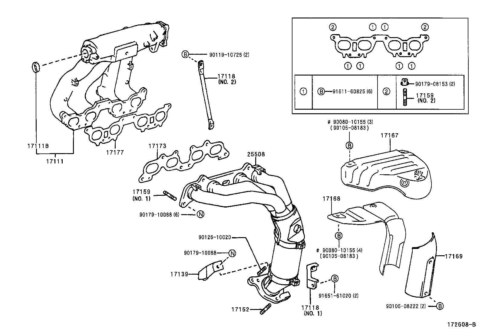 90126-10030 BOLT, STUD(FOR MANIFOLD TO CYLINDER HEAD) product image
