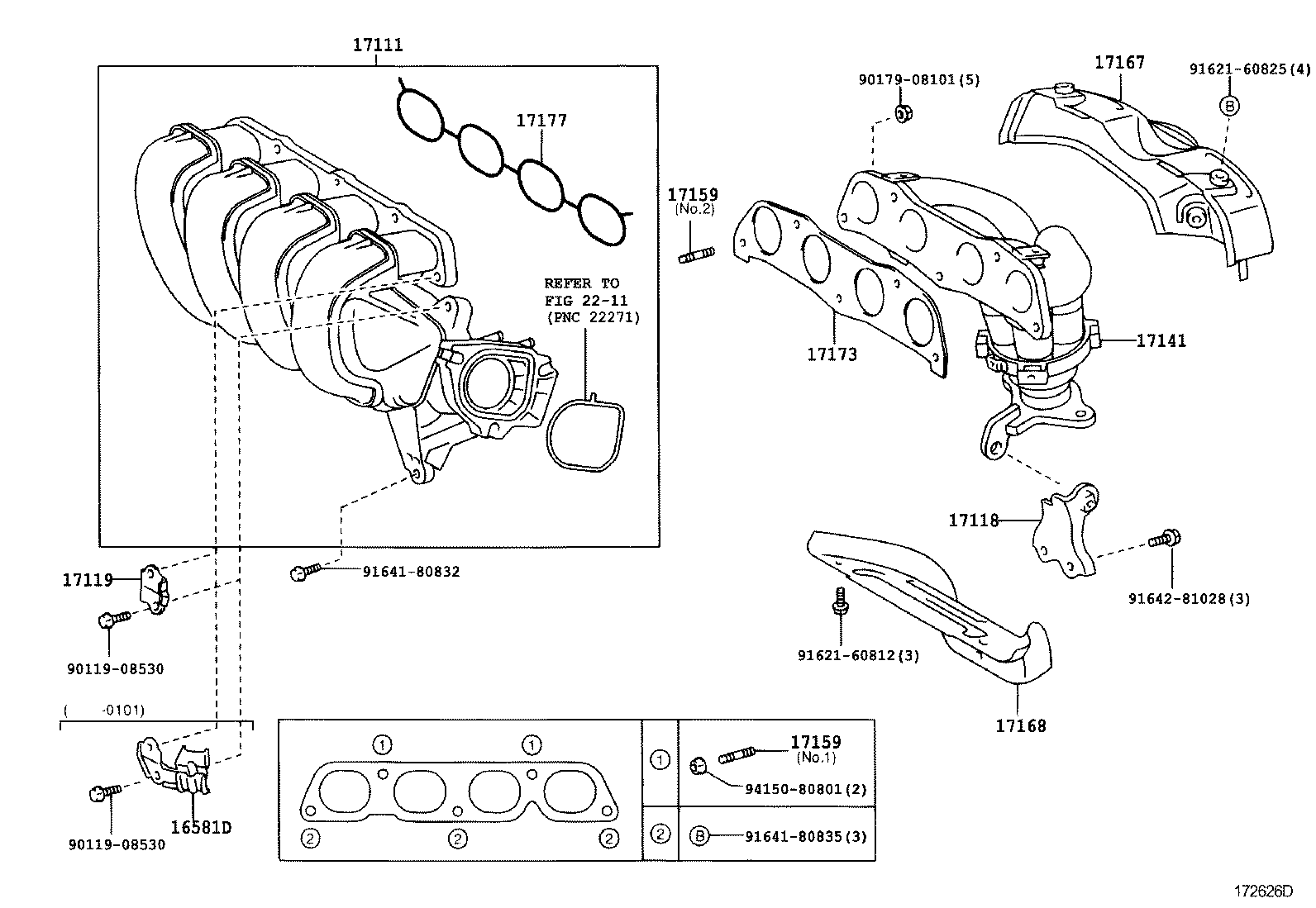 17101-02110 MANIFOLD, INTAKE product image