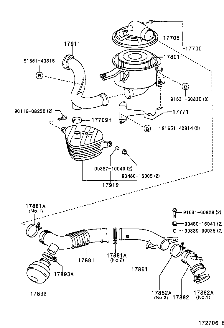 17705-54380 CAP SUB-ASSY, AIR CLEANER product image
