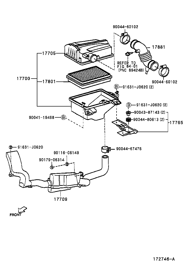 17709-97503 INLET SUB-ASSY, AIR CLEANER product image