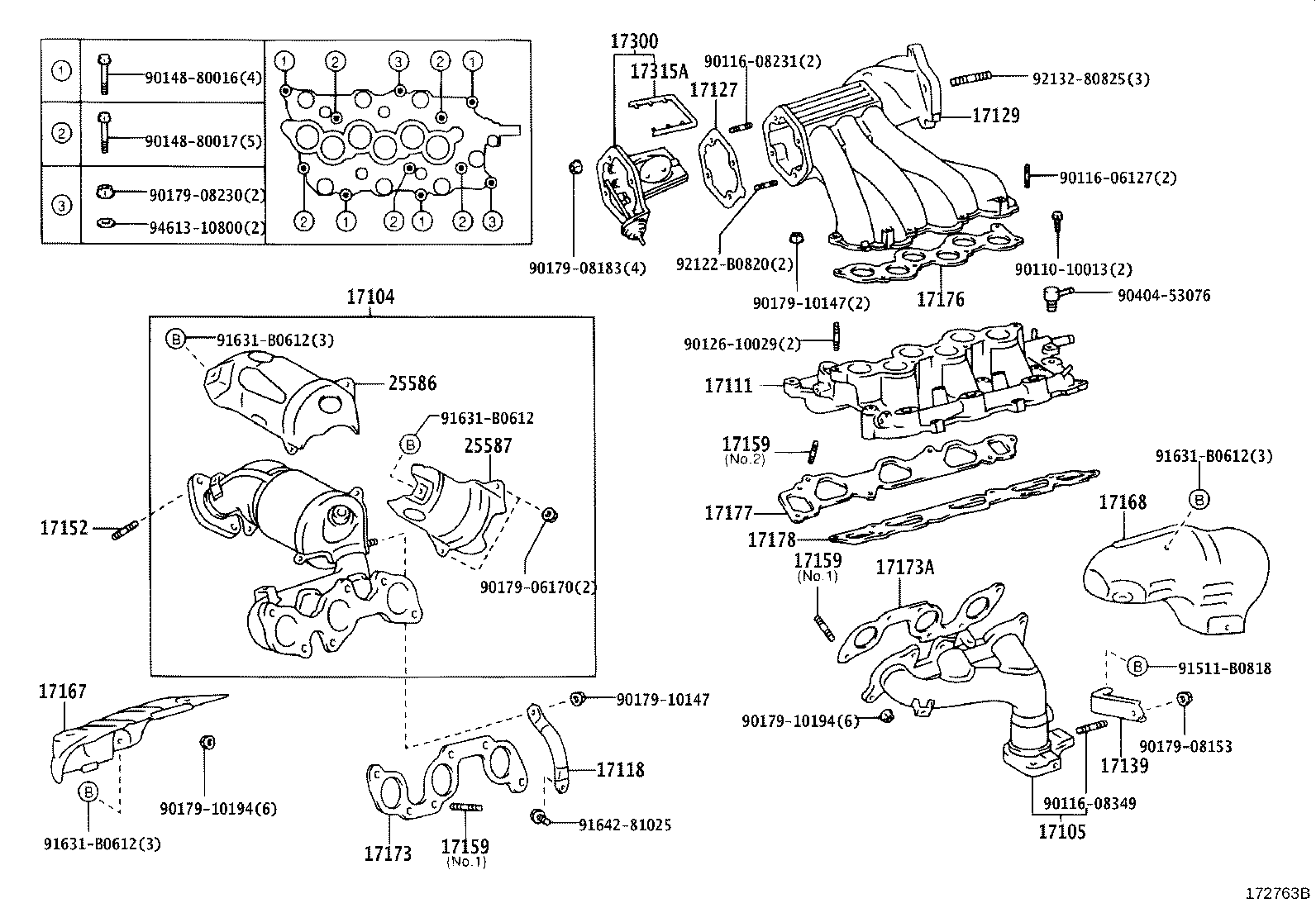 17118-28040 STAY, MANIFOLD product image