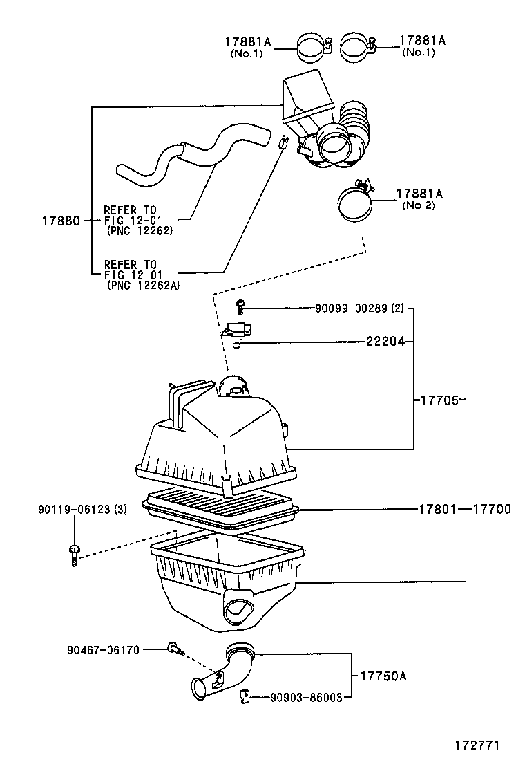 17700-20160 CLEANER ASSY, AIR product image
