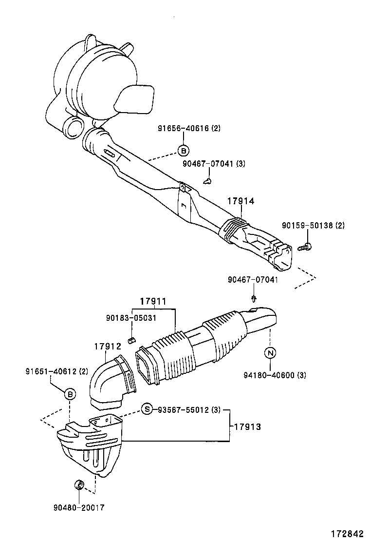 17705-16150 CAP SUB-ASSY, AIR CLEANER product image