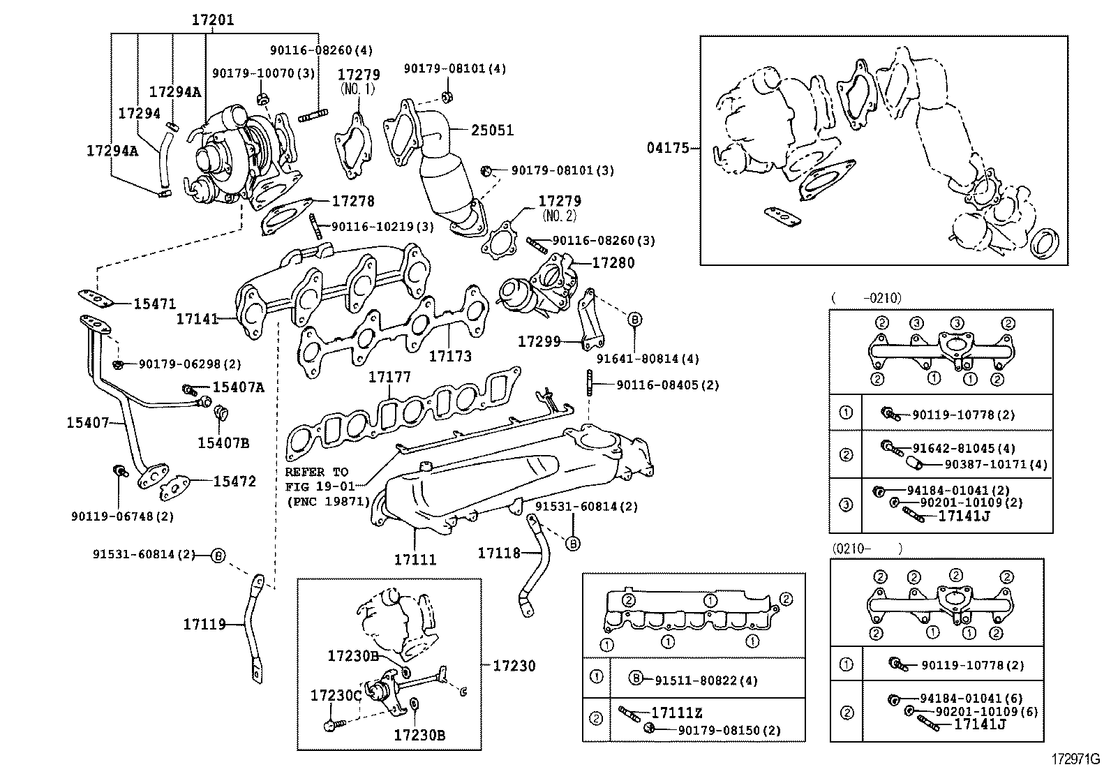 04175-54030 GASKET KIT, TURBOCHARGER product image