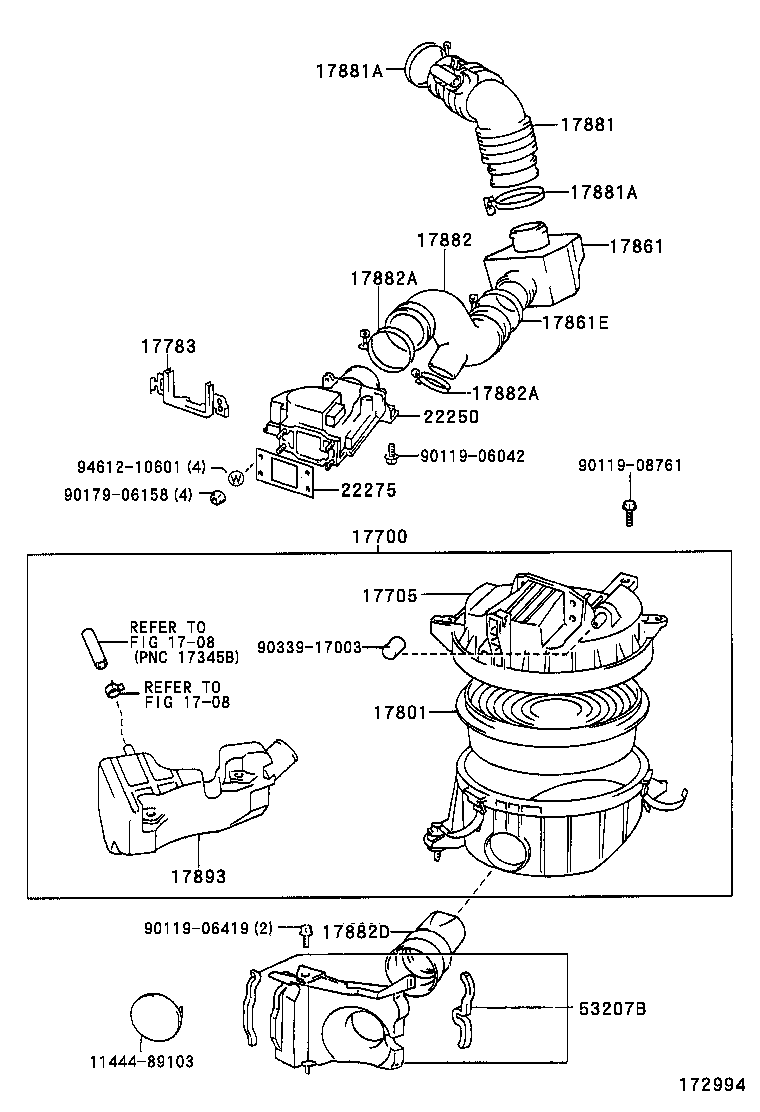 17700-72161 CLEANER ASSY, AIR product image