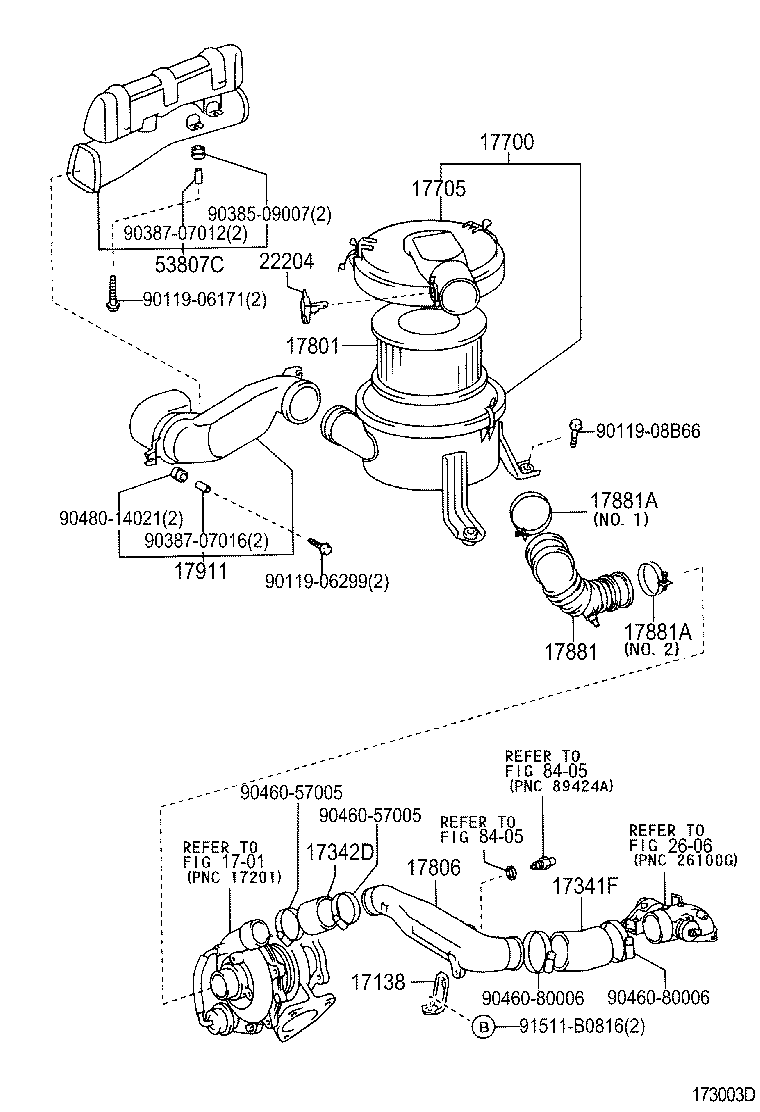 17342-30050 HOSE, AIR, NO.2 product image