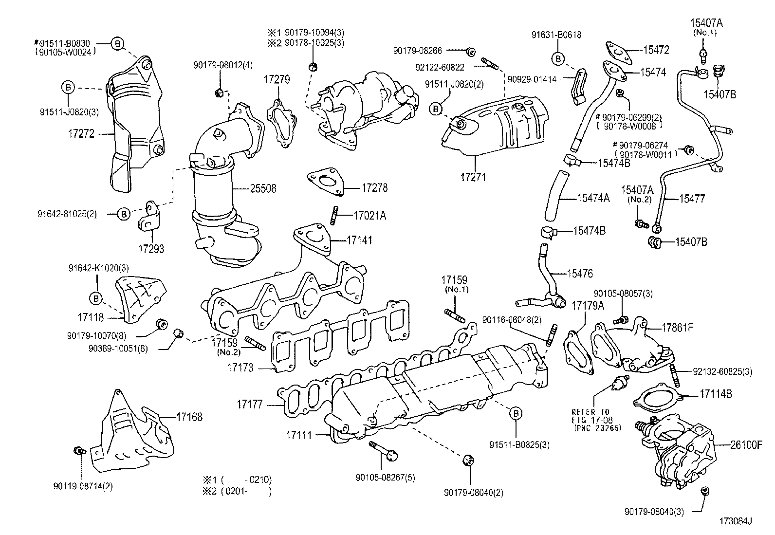 90116-10169 BOLT, STUD(FOR MANIFOLD TO CYLINDER HEAD) product image