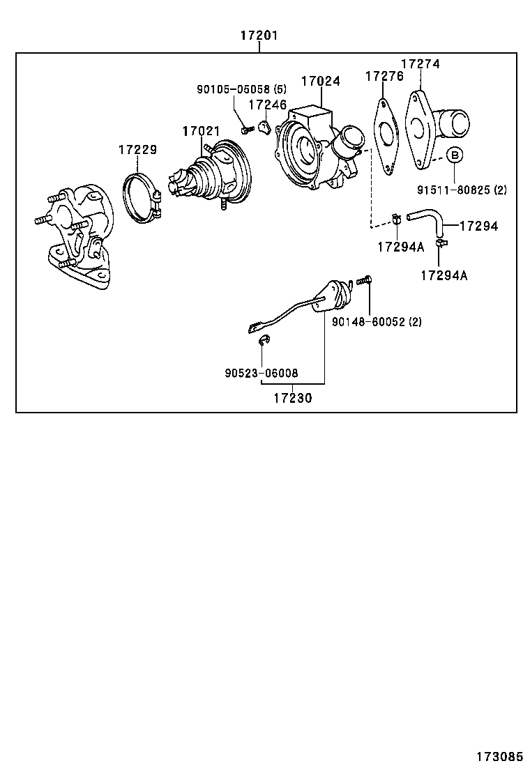 90116-10169 BOLT, STUD(FOR MANIFOLD TO CYLINDER HEAD) product image