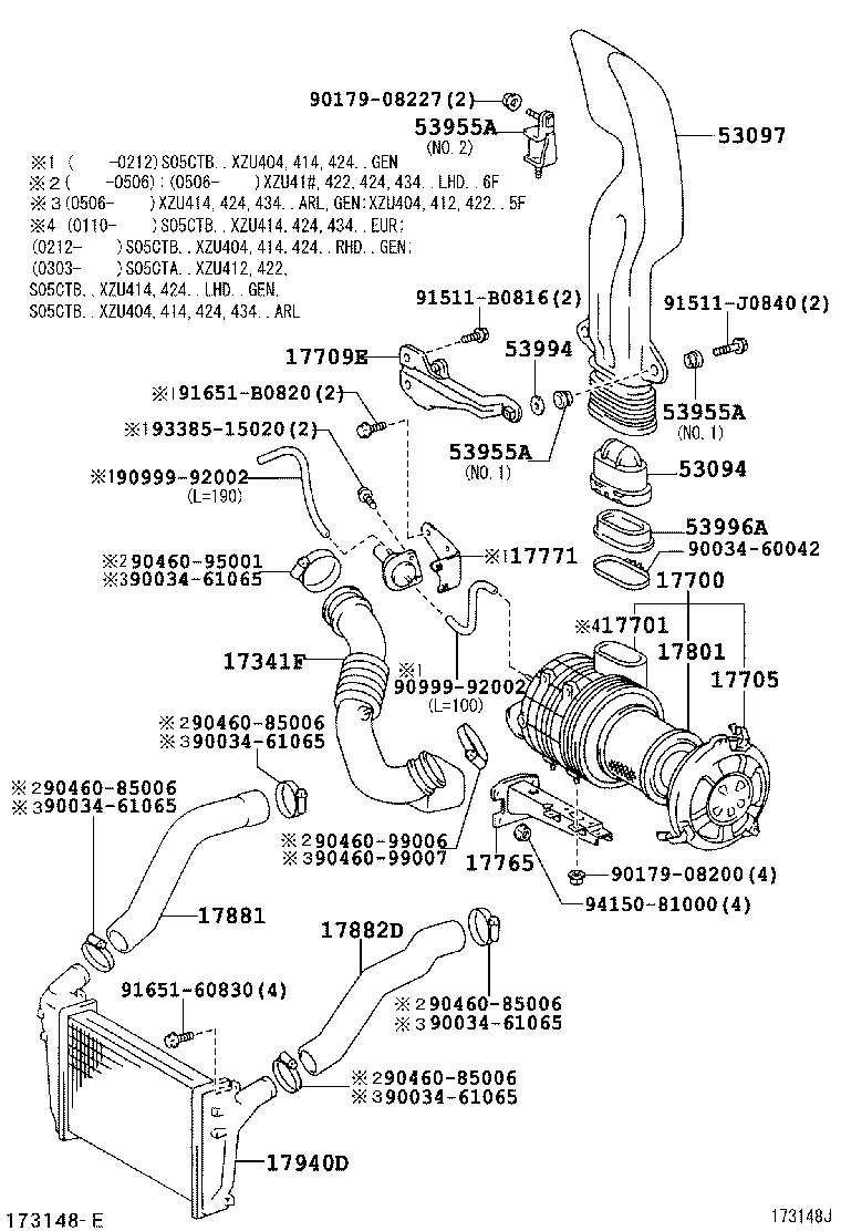17030-78271 HOSE, AIR, NO.1 product image
