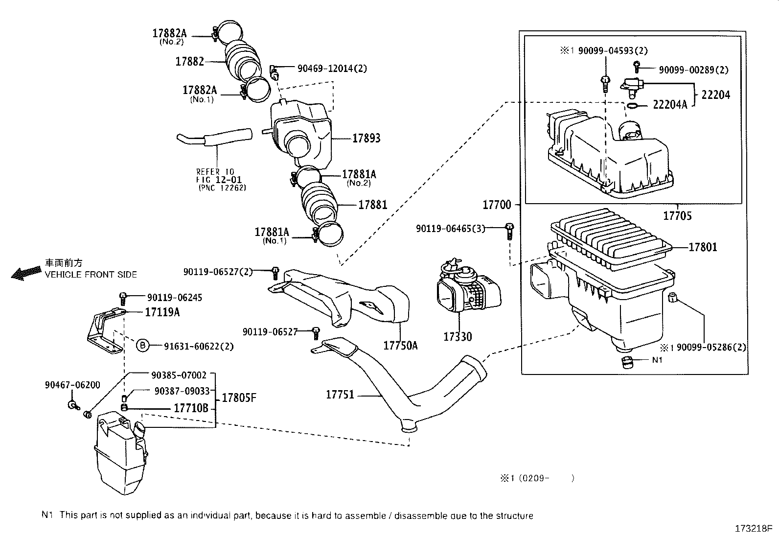 17705-0H040 CAP SUB-ASSY, AIR CLEANER product image