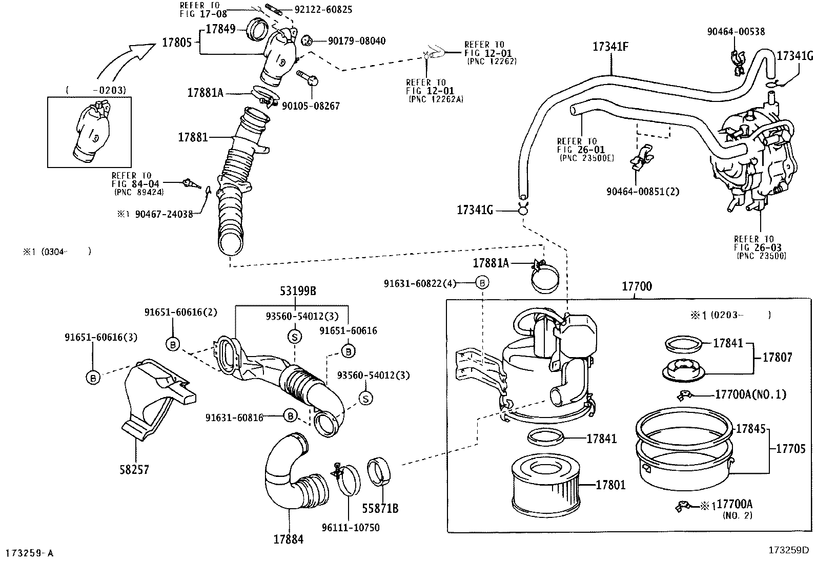 17030-78481 HOSE, AIR, NO.2 product image