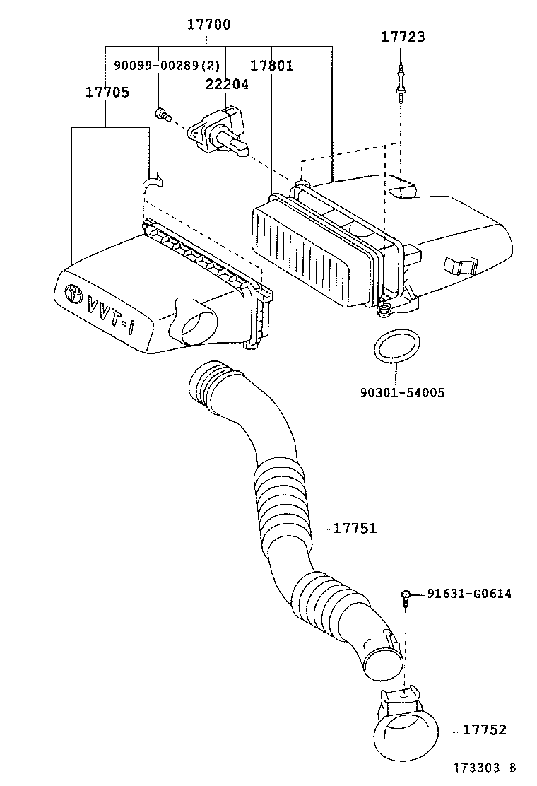 17752-0J010 INLET, AIR CLEANER, NO.2 product image