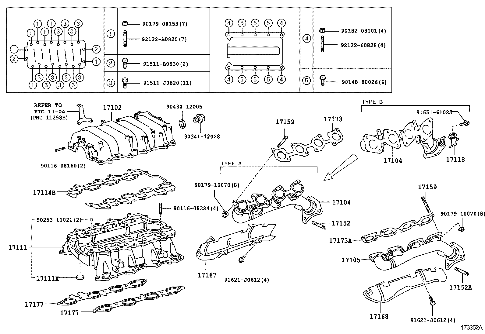 17102-50041 MANIFOLD SUB-ASSY, INTAKE, UPPER product image