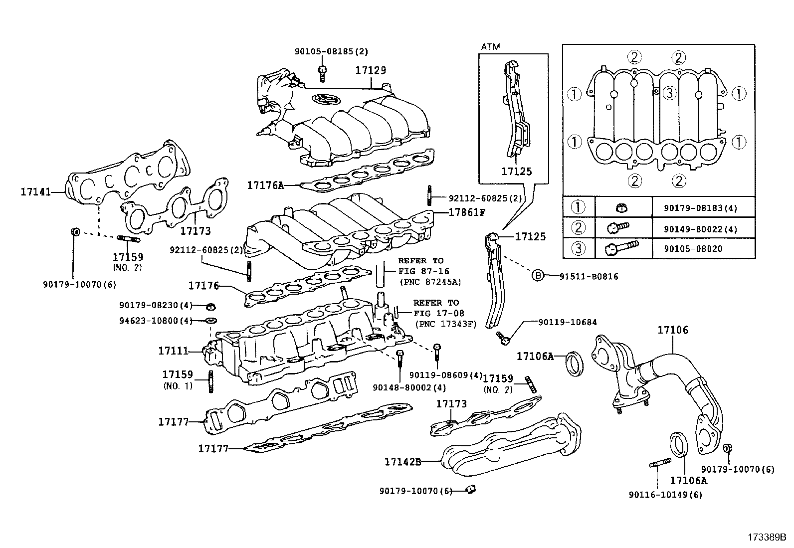 17111-05030 MANIFOLD, INTAKE product image