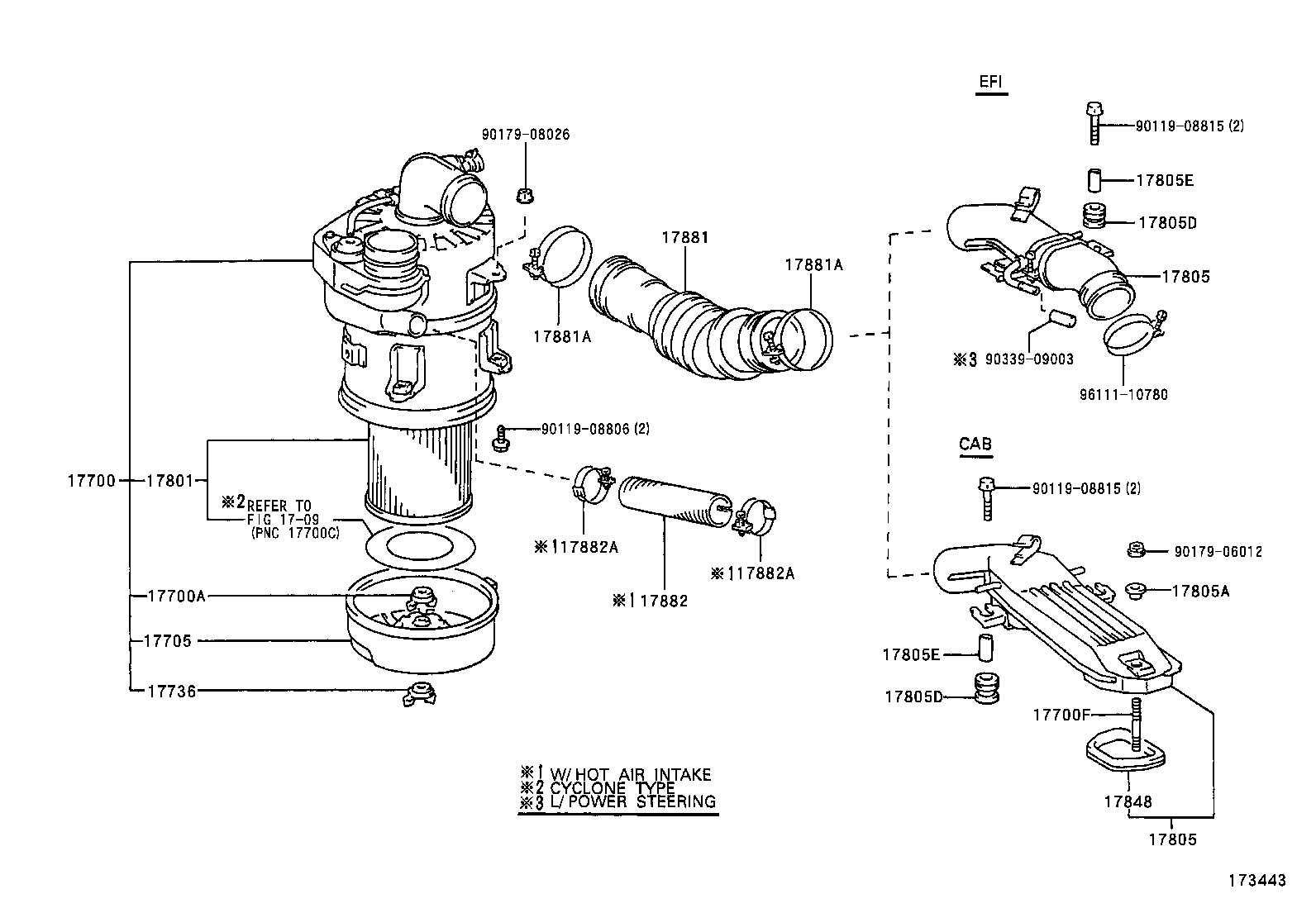 17705-75010 CAP SUB-ASSY, AIR CLEANER product image
