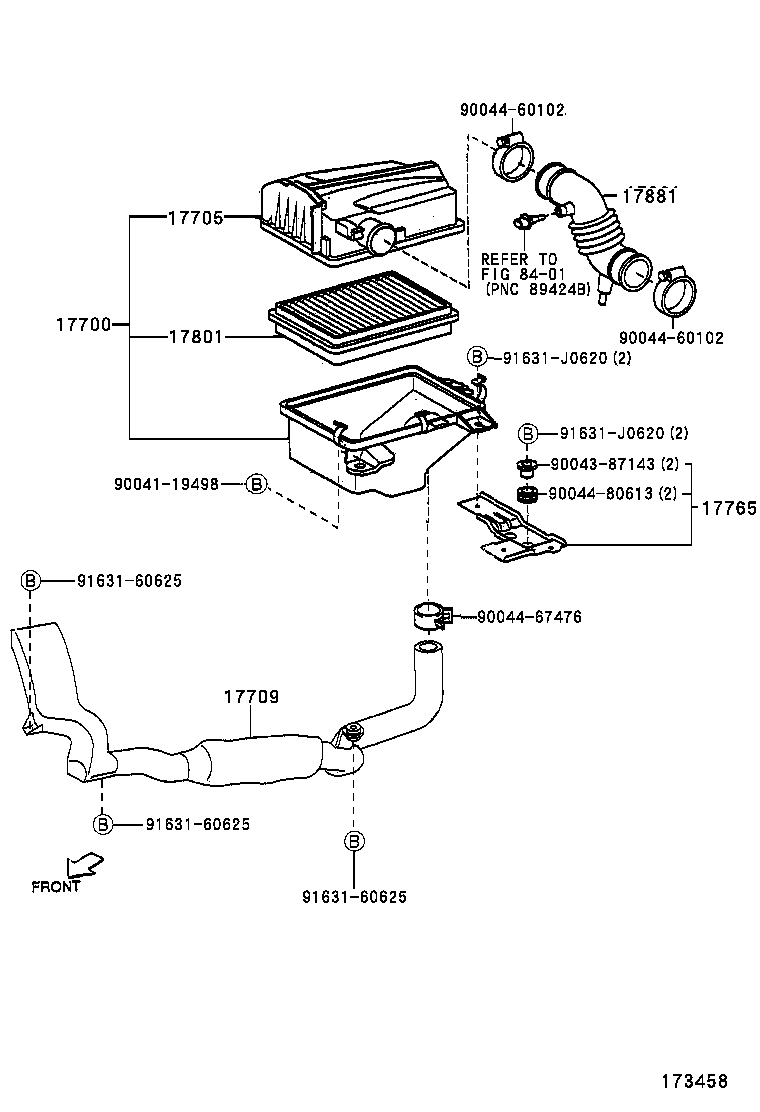17709-97503 INLET SUB-ASSY, AIR CLEANER product image