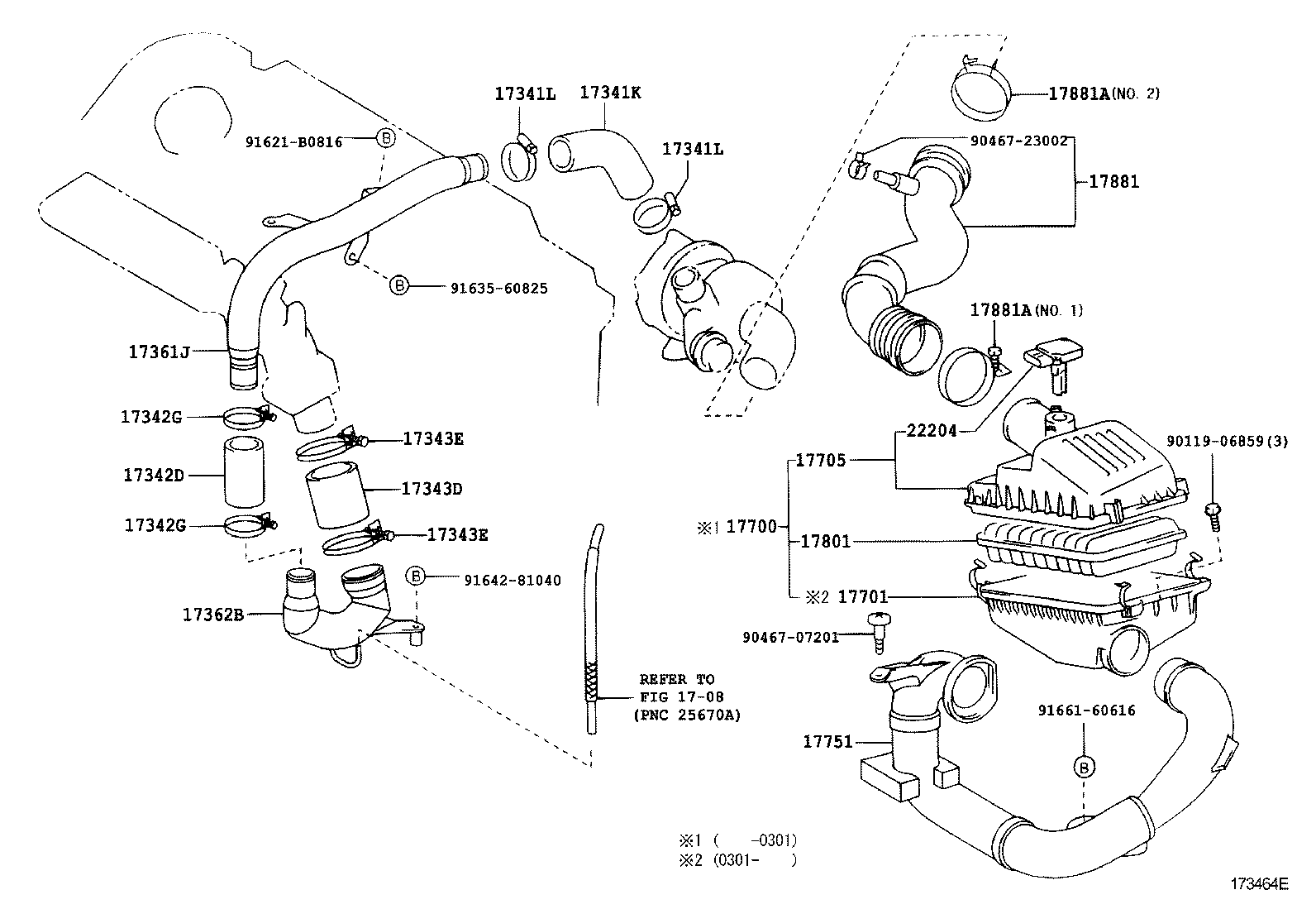 96111-10850 CLAMP(FOR AIR CLEANER HOSE, NO.1) product image