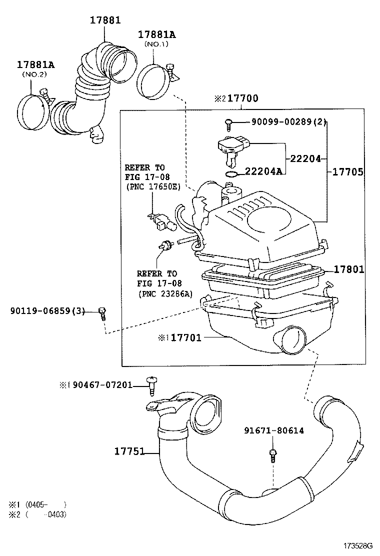 96111-10850 CLAMP(FOR AIR CLEANER HOSE, NO.1) product image