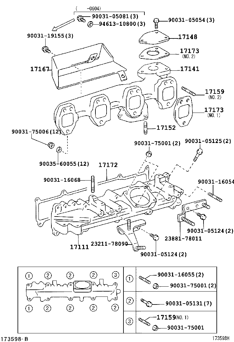 90201-12030 GASKET(FOR TURBO OIL INLET PIPE) product image