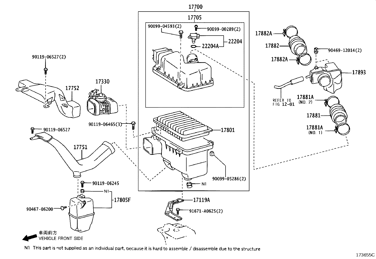 17705-20180 CAP SUB-ASSY, AIR CLEANER product image