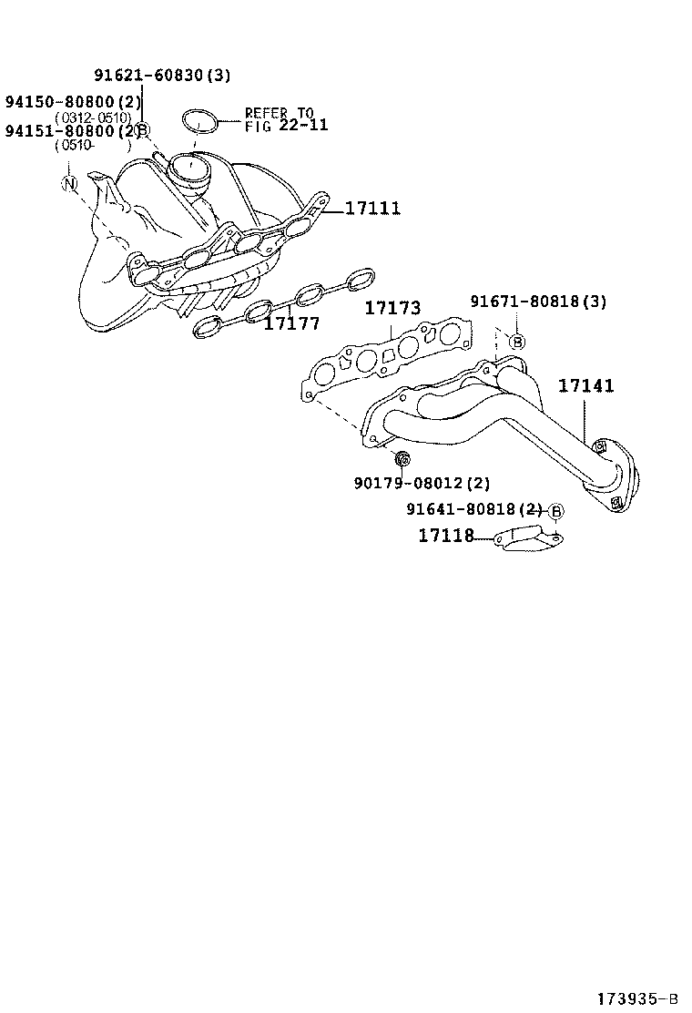 17100-97403 MANIFOLD, INTAKE product image