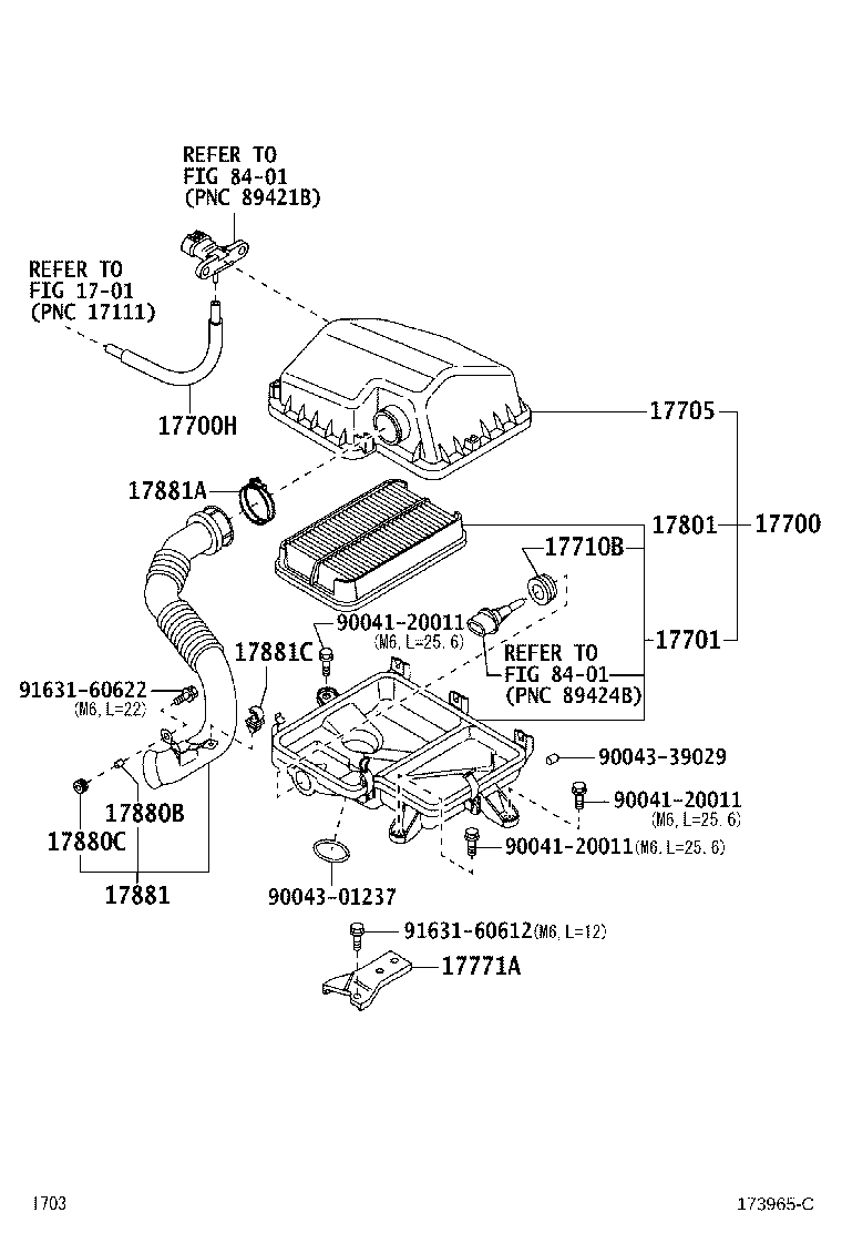 17700-BZ080 CLEANER ASSY, AIR product image