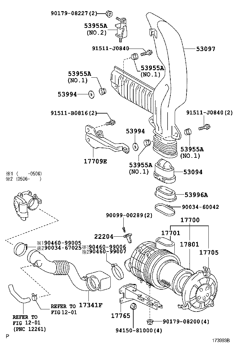 17341-78210 HOSE, AIR, NO.2 product image
